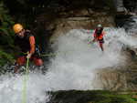 Abseiling down yet another waterfall