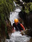 Making my way through the narrow canyon