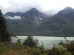 The view from Demon Trail Hut across Lake McKerrow