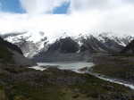 View of the Southern Alps behind Mueller Lake