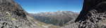 Panoramic view from Moss Pass looking west