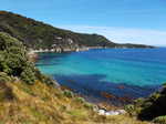 The coast near Long Harry Hut