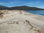 The sand dunes on Smoky Beach