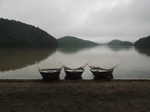 Rowboats on Lake Waikareiti. The gentlemen that hired them were nice enough to take me along fishing for a bit, and we landed a good catch