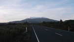 Mt. Ruapehu, with fresh snow on the top