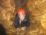 Crawling through tight spaces underground