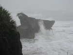 Ocean waves pounding the coast