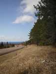 The view looking out along the Gunflint Trail