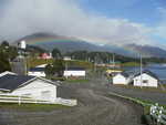 A rainbow over Puerto Williams