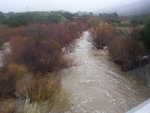 An overflowing river