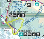 Route I paddled this day