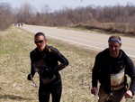 Running in to the end of the middle orienteering section