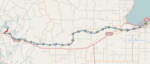 GPS map of the course