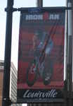 Street banner for Ironman Louisville