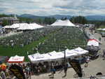 Transition area inside the speed skating oval